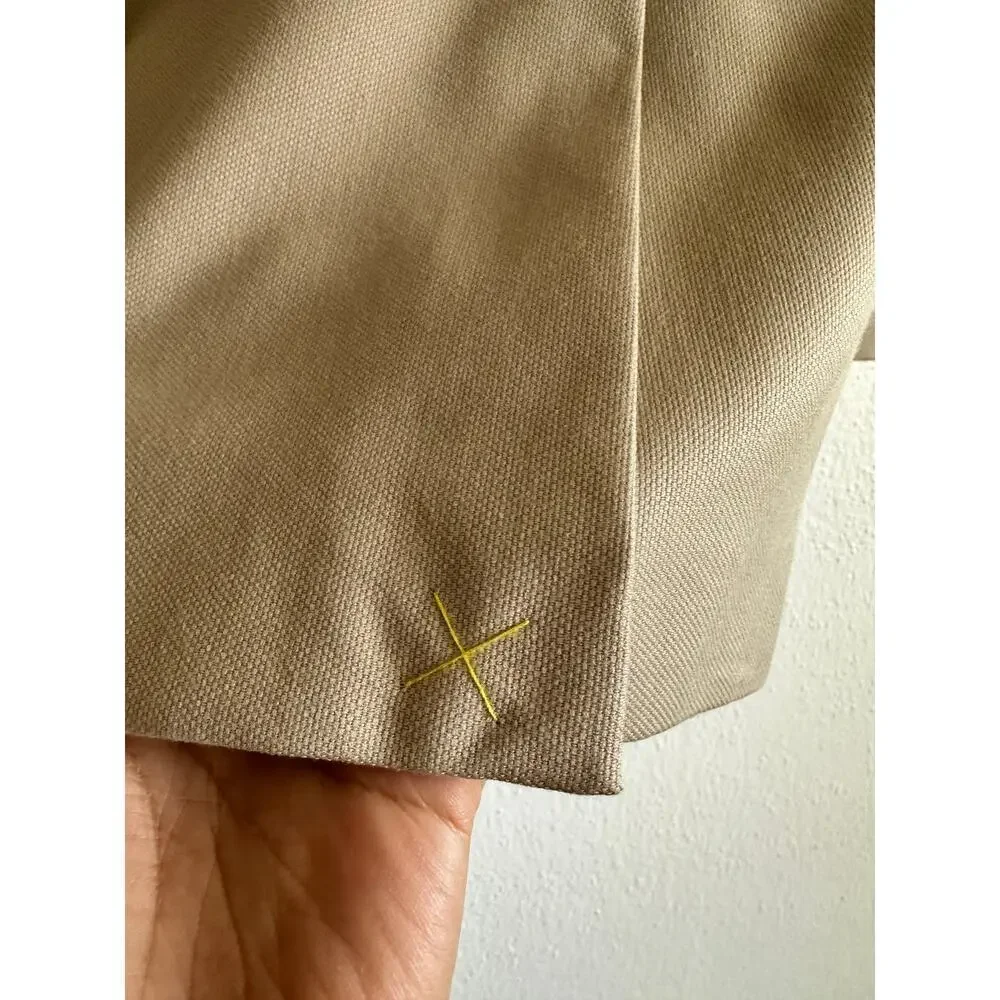 New Men's Angelo Rossi 11 Tan Color 2 Button Suit Size 42 S‎ Micro Tech Stretch